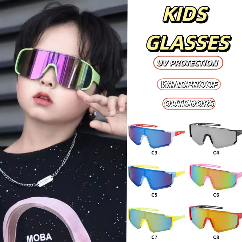 Kids Square Sunglasses 2025 | UV Protection Outdoor Glasses