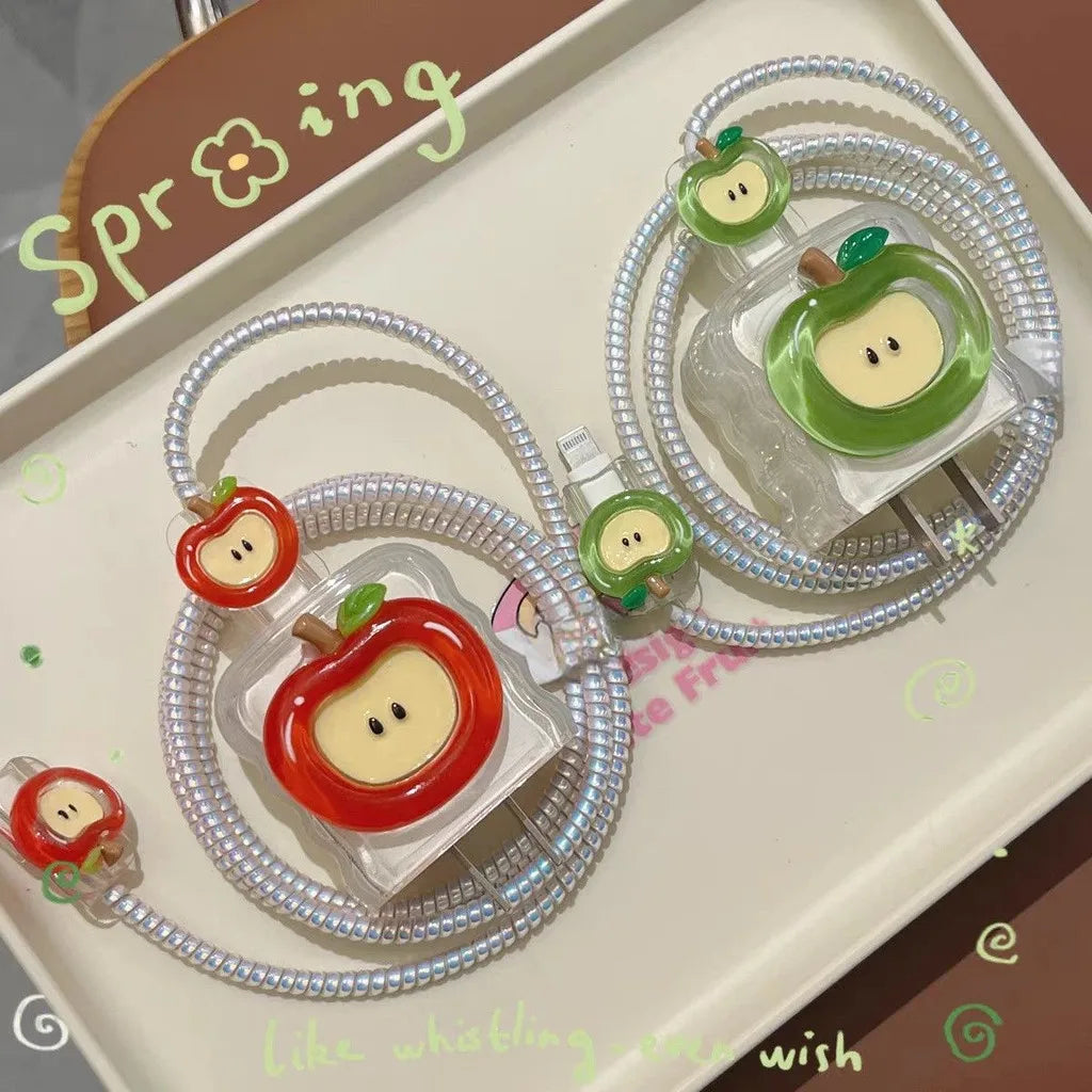 3D Cartoon iPhone Charger Protector Case & Cable Cover