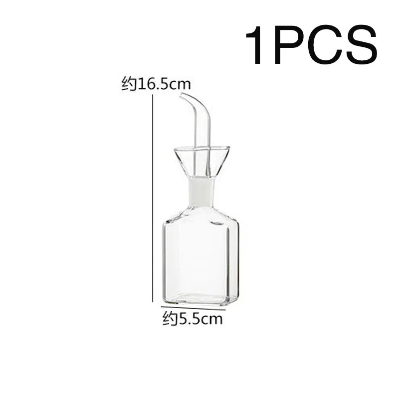High Borosilicate Glass Oil Pot Leakproof Oil & Vinegar Dispenser Bottle