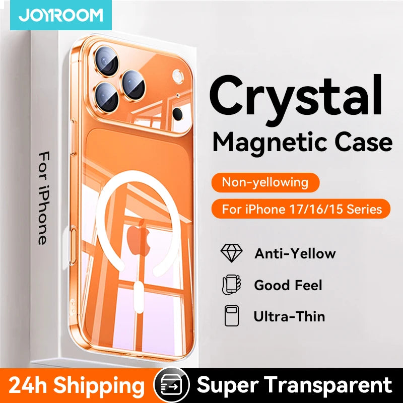 Joyroom MagSafe Clear Case for iPhone 17 16 15 Pro Max Cover
