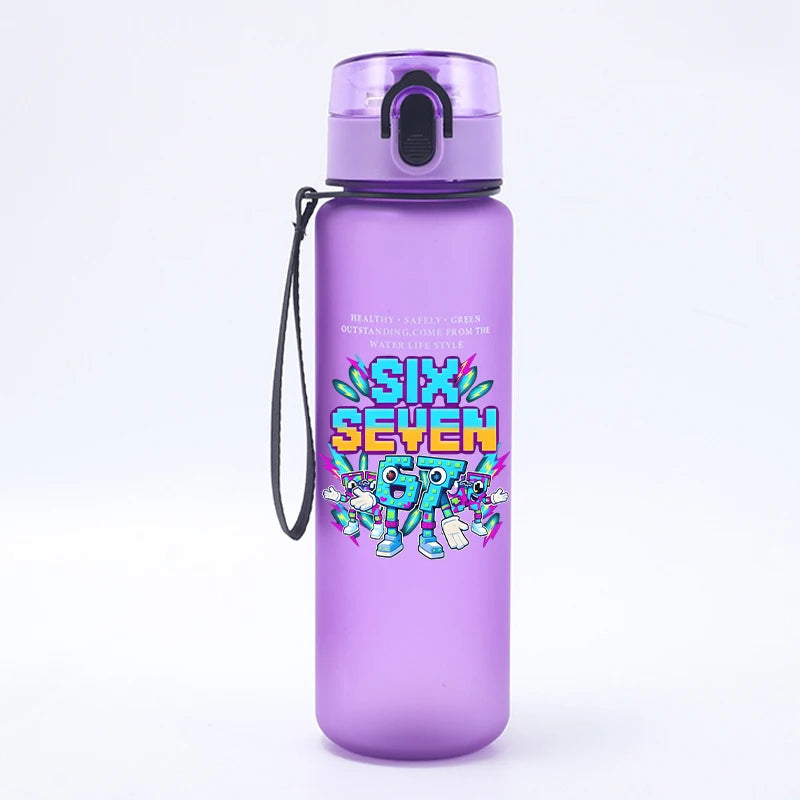 67 Six Seven Cartoon Kids Water Bottle Sports Cup
