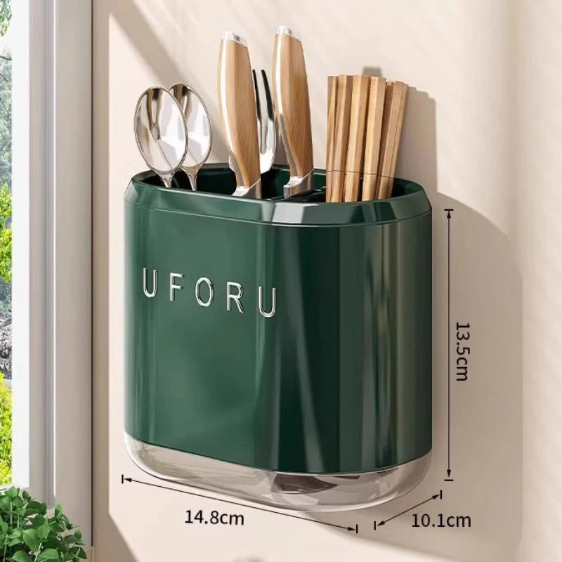 Wall Mounted Cutlery Holder Kitchen Drainer