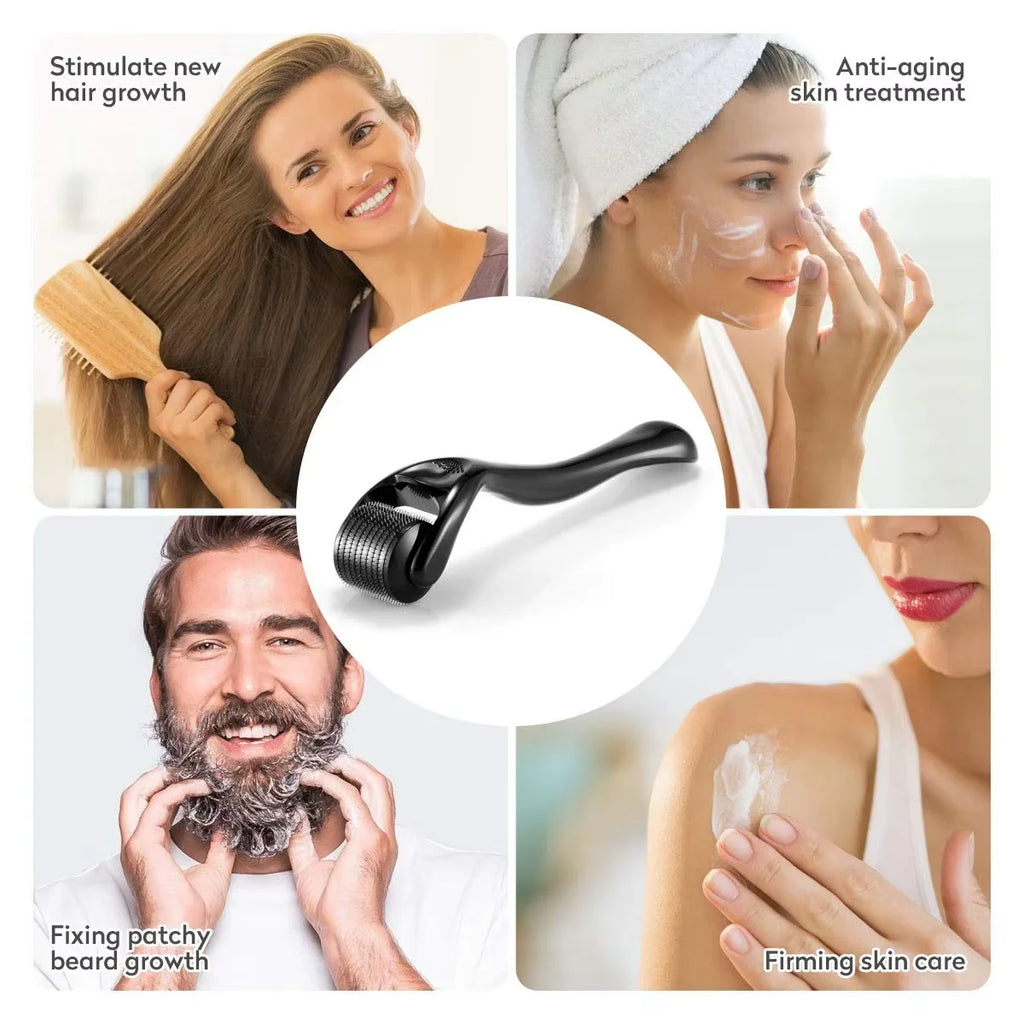 Derma Roller 540 Needles 0.2-0.3mm Face Body Beard Hair Growth Tool