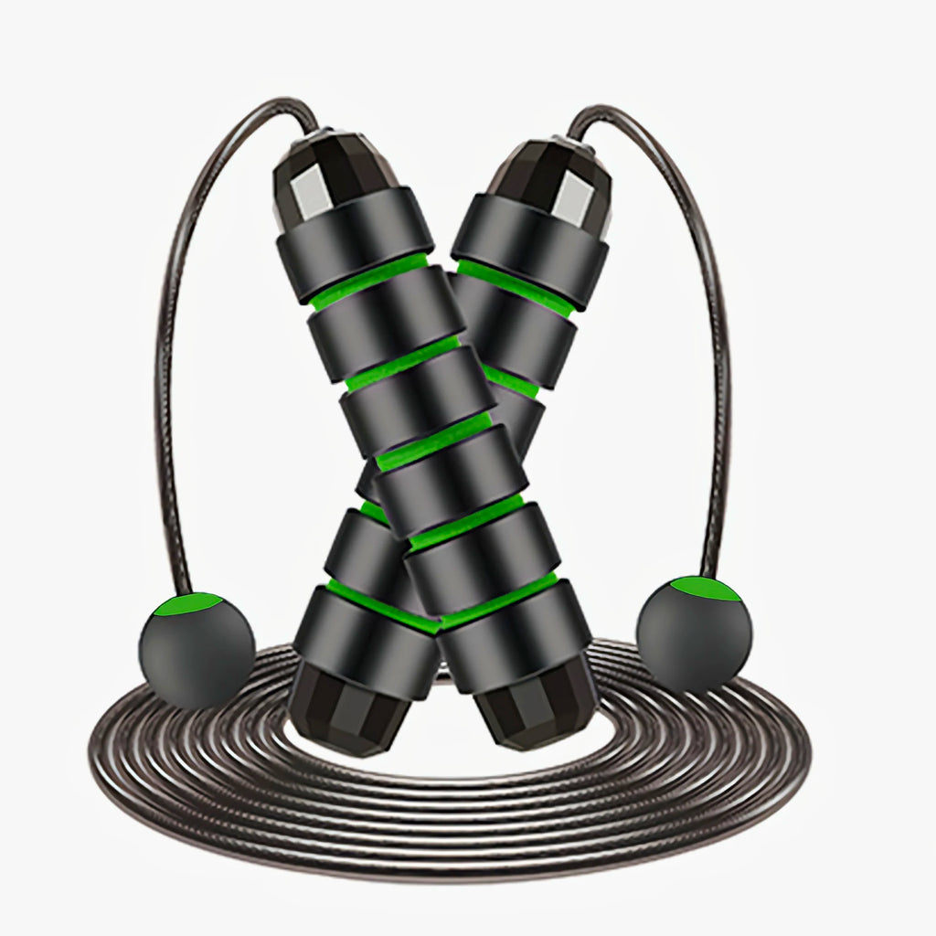 Ball Bearing Speed Jump Rope Foam Handle Tangle-Free Fitness