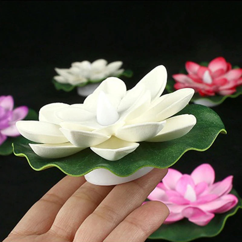 LED Floating Lotus Flower Lights for Pool & Garden Decor