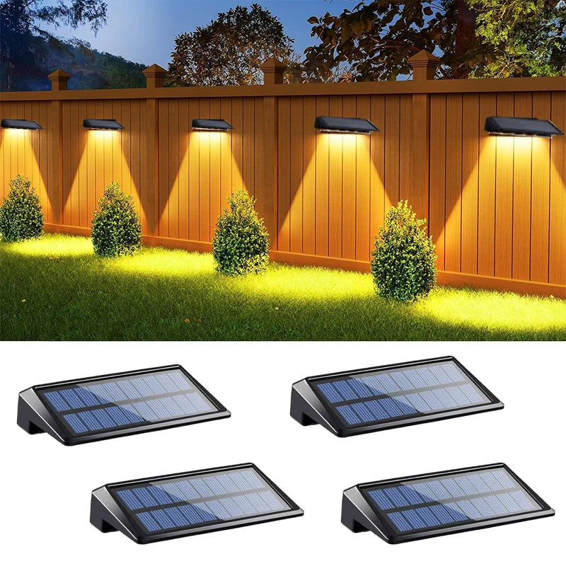 Outdoor Waterproof Solar Wall Lights for Garden & Courtyard Decor Main image
