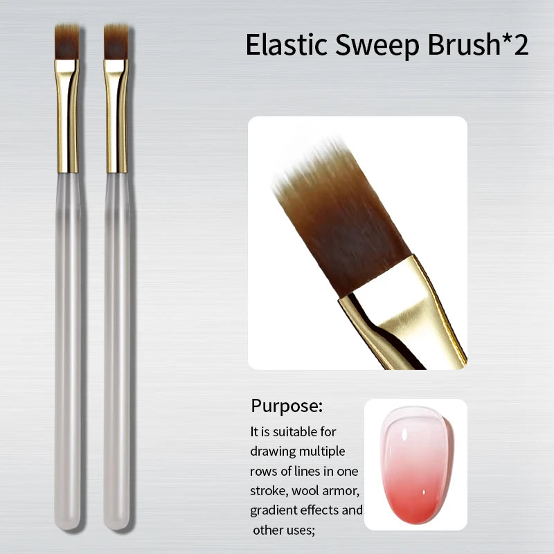 RSNAIL Nail Art Brush Gradient Painting Pen for Manicure Design