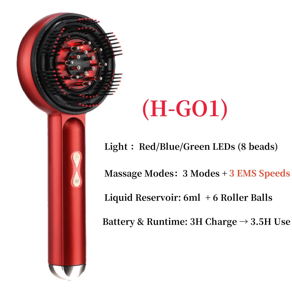 Scalp Oil Applicator | Red Light Massage Comb