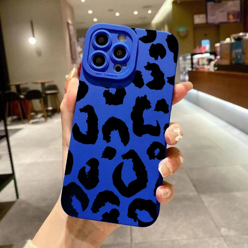 Leopard Camera Protection Phone Case for iPhone 17 16 15 14 13 Pro Max