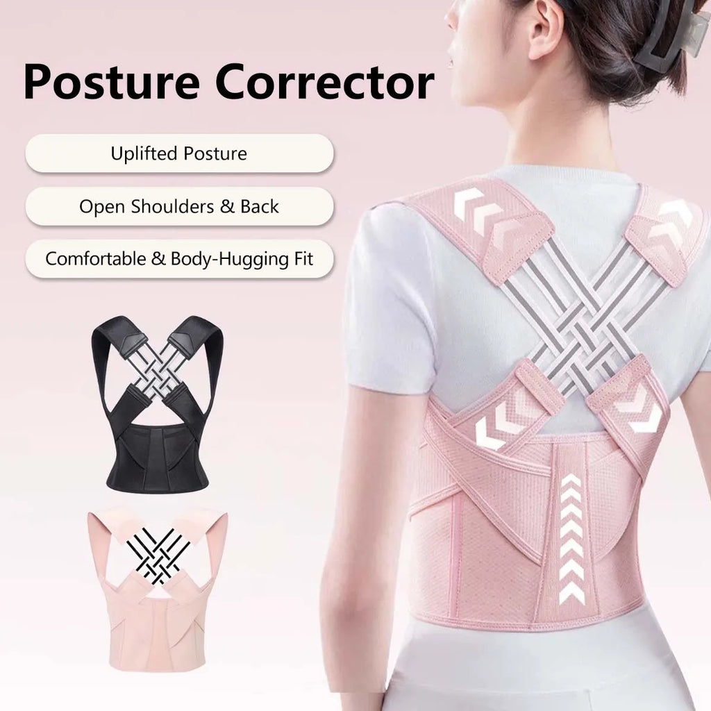 Adjustable Spine Alignment Belt Back Support Waist Trainer Brace