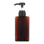 650ML Square Soap Dispenser Clear Liquid Shampoo & Lotion Pump Bottle