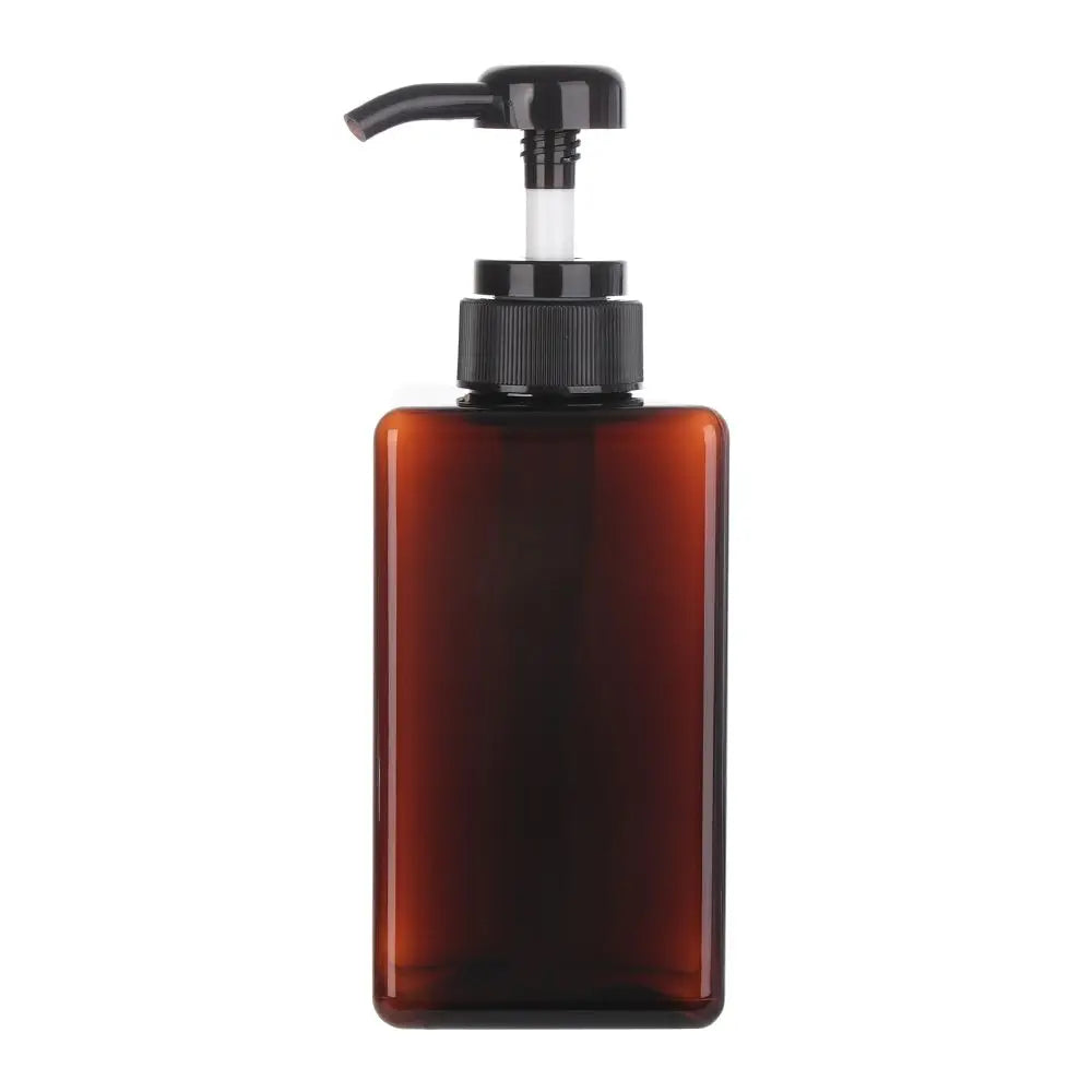 650ML Square Soap Dispenser Clear Liquid Shampoo & Lotion Pump Bottle