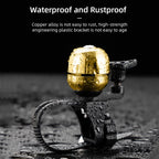 Retro Classical Bicycle Bell Copper Handlebar Bell for MTB & Road Bike