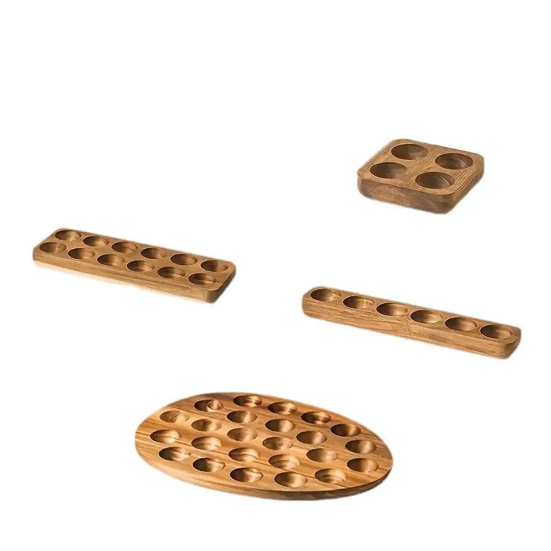 Wooden Egg Holder Rustic Egg Storage Rack Main image