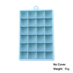 24-Hole Silicone Ice Cube Tray with Lid Square Ice Mold for Drinks & Cocktails