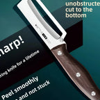 Stainless Steel Peeler with Wooden Handle Fruit & Vegetable Peeling Tool
