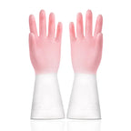 Gradient Latex Cleaning Gloves Waterproof Non-Slip