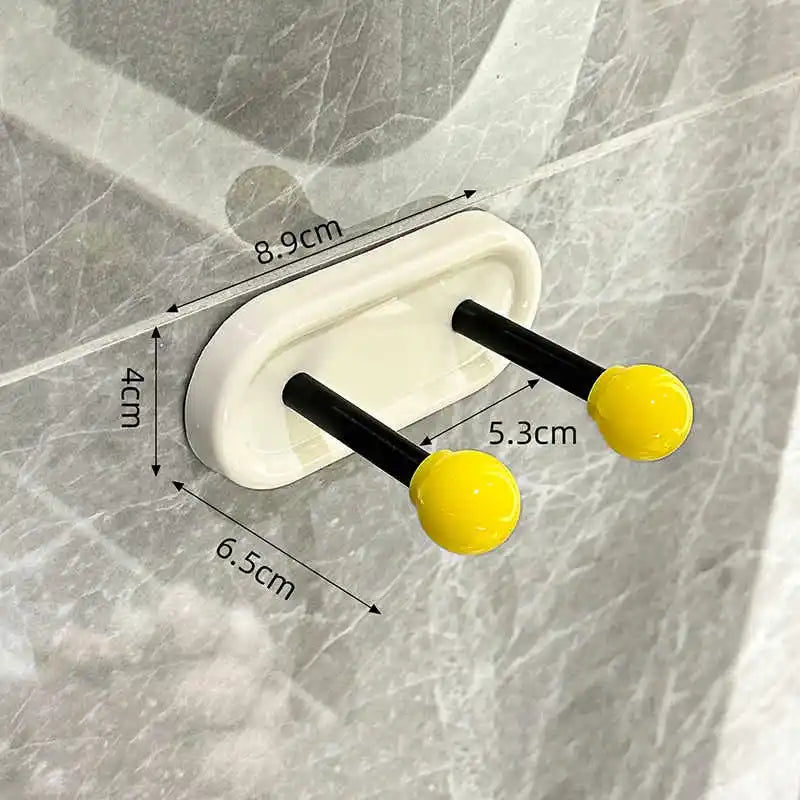 Adhesive Wall Hook Durable No-Drill Coat & Bathroom Storage Hook