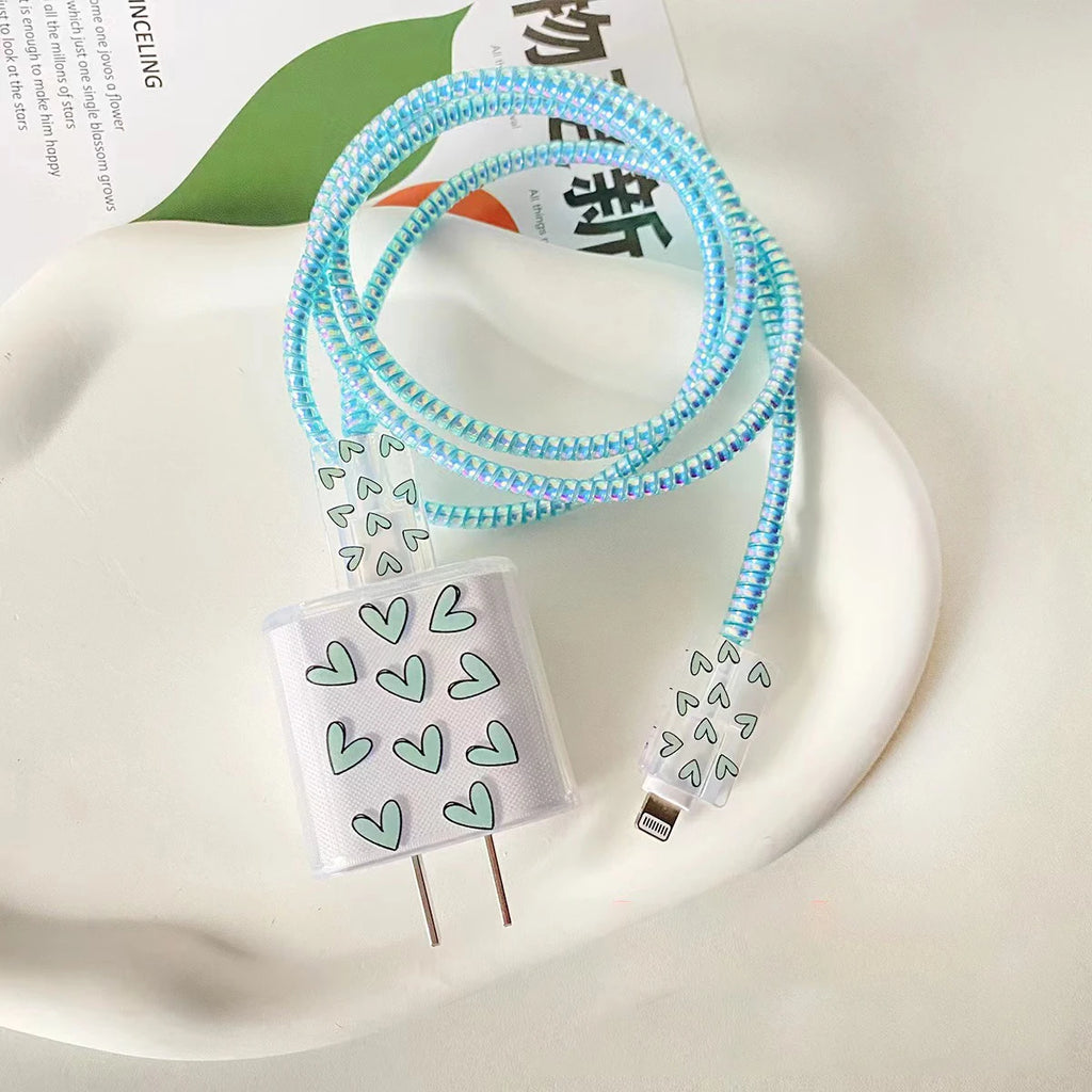 Cute Cherry Charger Cover for iPhone 20W USB Cable Protector