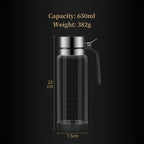 Glass Oil Bottle & Seasoning Set Leakproof Soy Sauce & Vinegar Pot