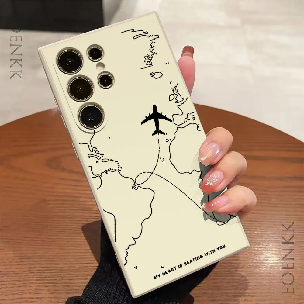Silica gel Phone Case For Samsung Galaxy S20 S21 S22 S23 S24 S25