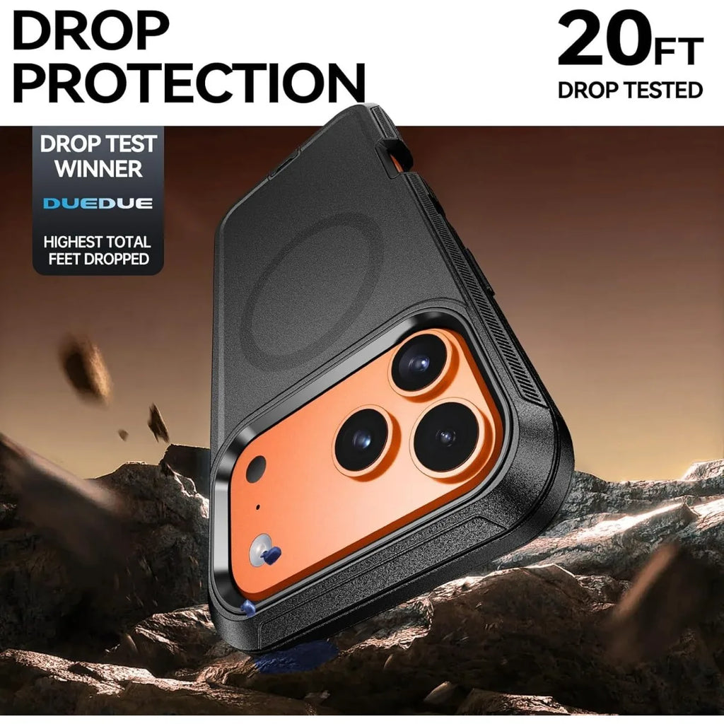 Shockproof iPhone Case – Dual Layer Armour Belt Clip
