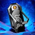 Phone Holder with Lighter - Portable USB Rechargeable Design