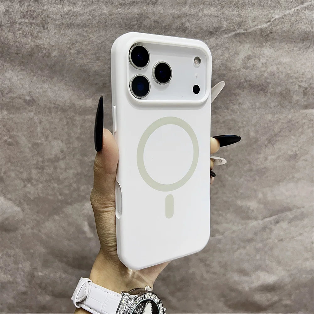 Premium Silicone MagSafe Case for iPhone 11 12 13 14 15 16 17 Pro Max