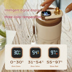 450ml Stainless Steel Thermo Water Bottle LED Temperature Display Mug