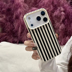 Colorful Striped Couple Case for iPhone 11 12 13 14 15 16 17 Pro Max
