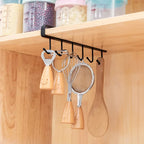 6 Hook Coffee Mug Holder Under Shelf Kitchen Cup Organizer