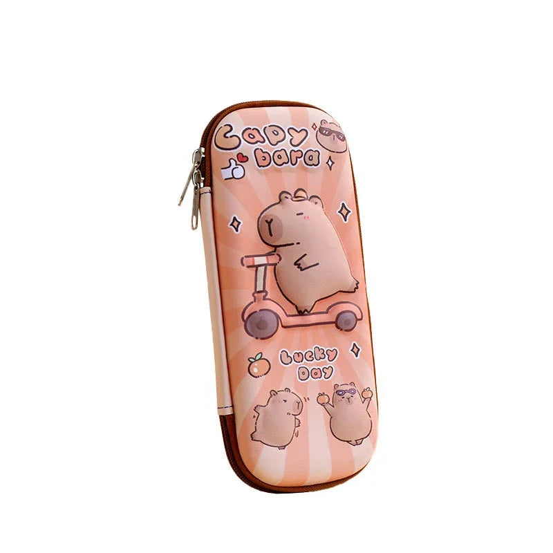 3D Capybara Pencil Case Waterproof Pen Pouch