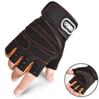 Fingerless Wrist Support Gloves Gym Cycling Fitness Anti Slip Gloves
