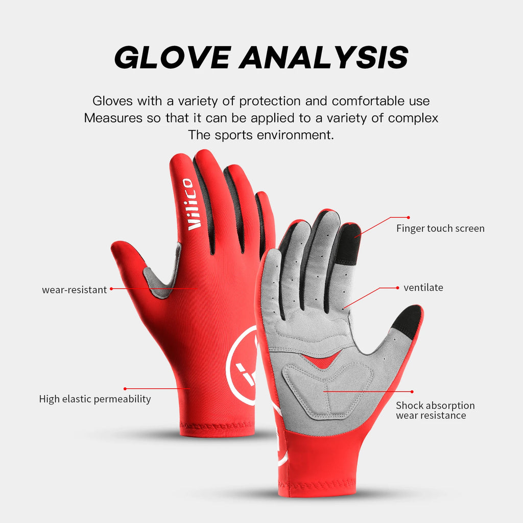 Cycling Gloves Half Finger Shock Absorption Anti-Slip MTB Gloves
