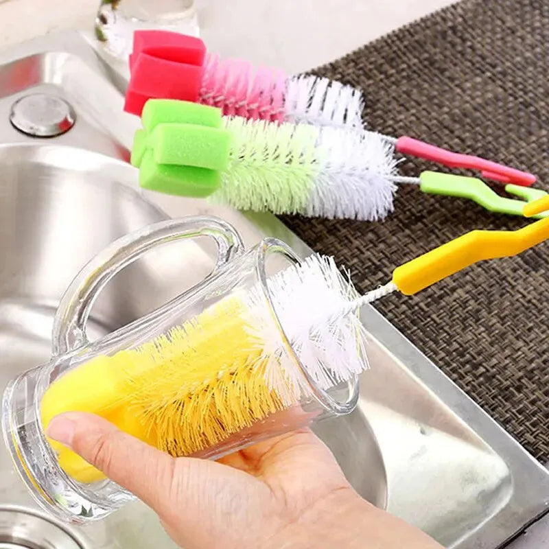Baby Bottle Cleaning Brush Long Handle Sponge Brush Main image