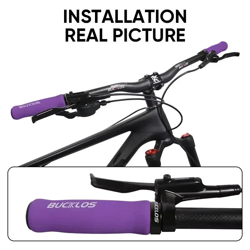 MTB Handlebar Grips Lock-On Anti-Slip Rubber Bike BMX Soft Grip