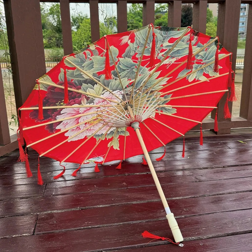 Buy 70cm Chinese Silk Tassel Umbrella