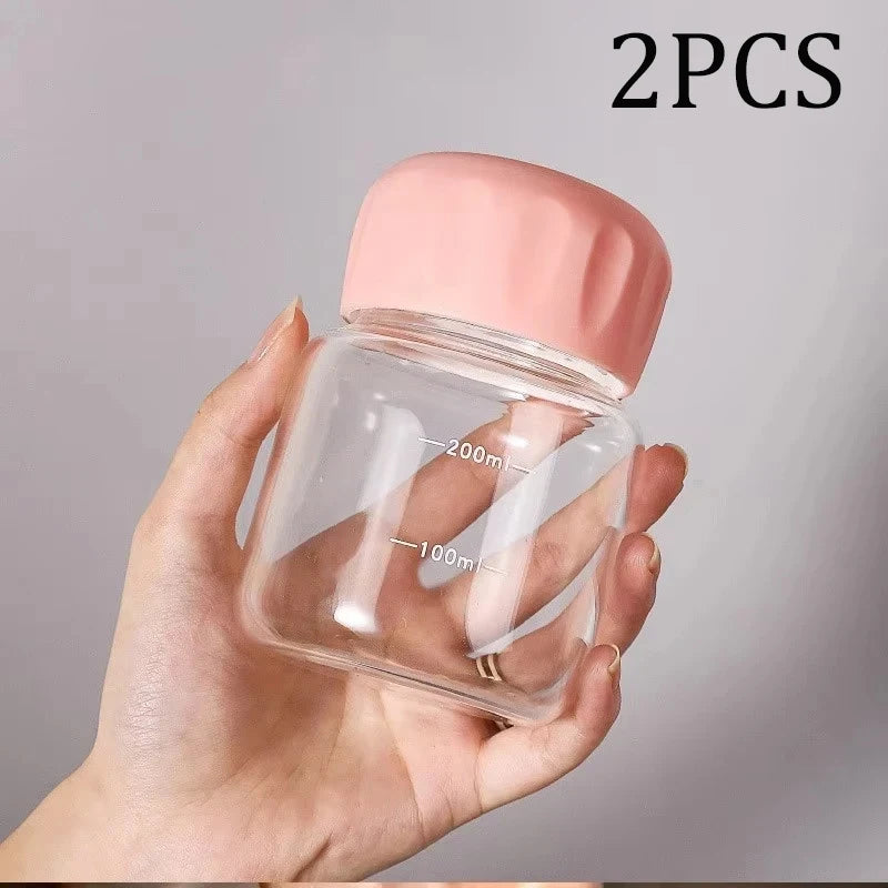 300ml Small Water Bottle Portable Leakproof Plastic Drinking Cup