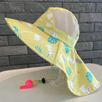 Kids UV Protection Sun Hat Large Brim Fisherman Cap