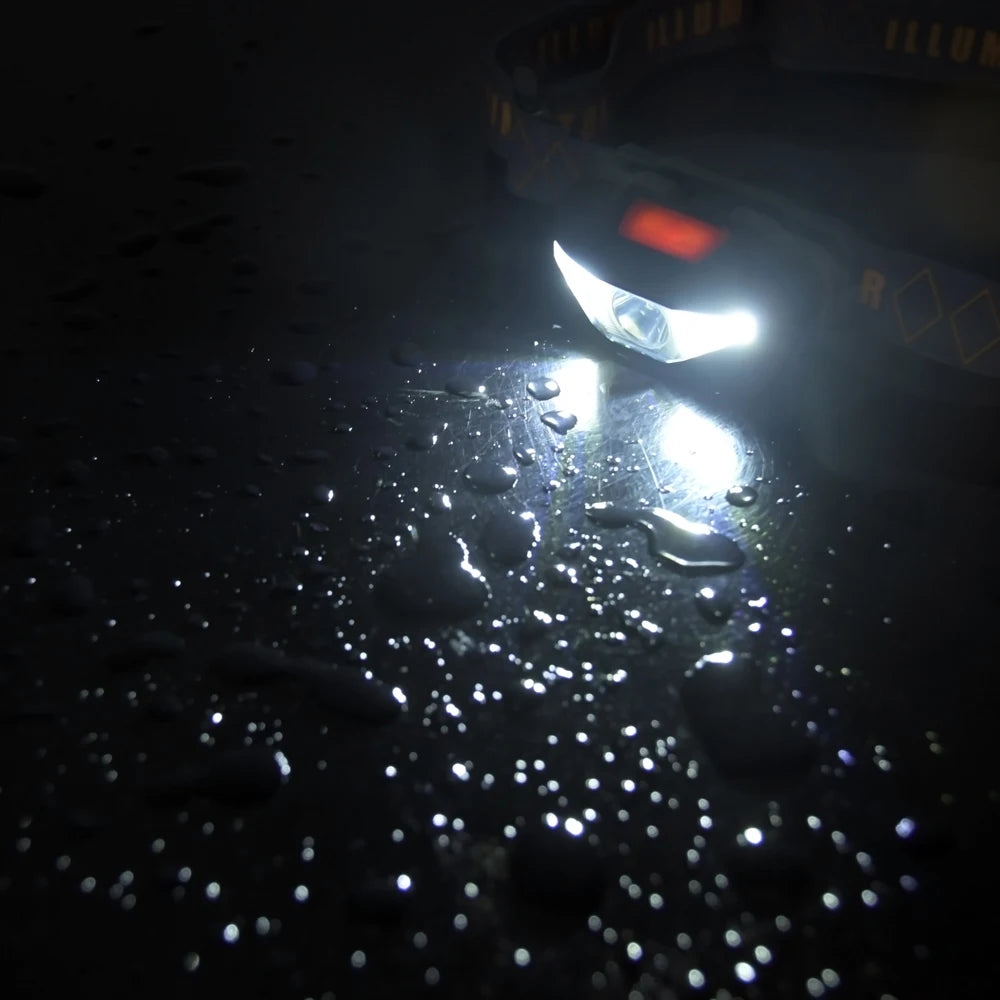 Mini Waterproof LED Headlamp 3 Modes Head Light