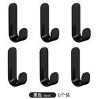 J-Shaped Adhesive Wall Hook No-Drill Coat & Kitchen Hook