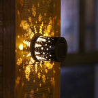 Solar Mandala Sunflower Wall Light Waterproof Outdoor LED Garden Lamp