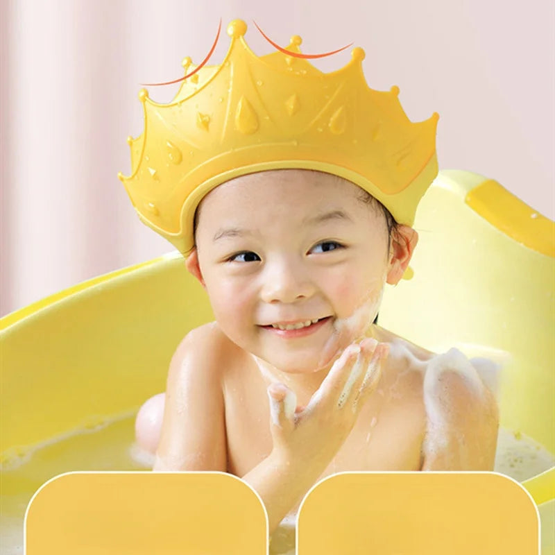Silicone Baby Shampoo Hat Waterproof Eye & Ear Protection