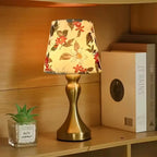 Nordic Retro Desk Lamp with Fabric Shade & USB Light