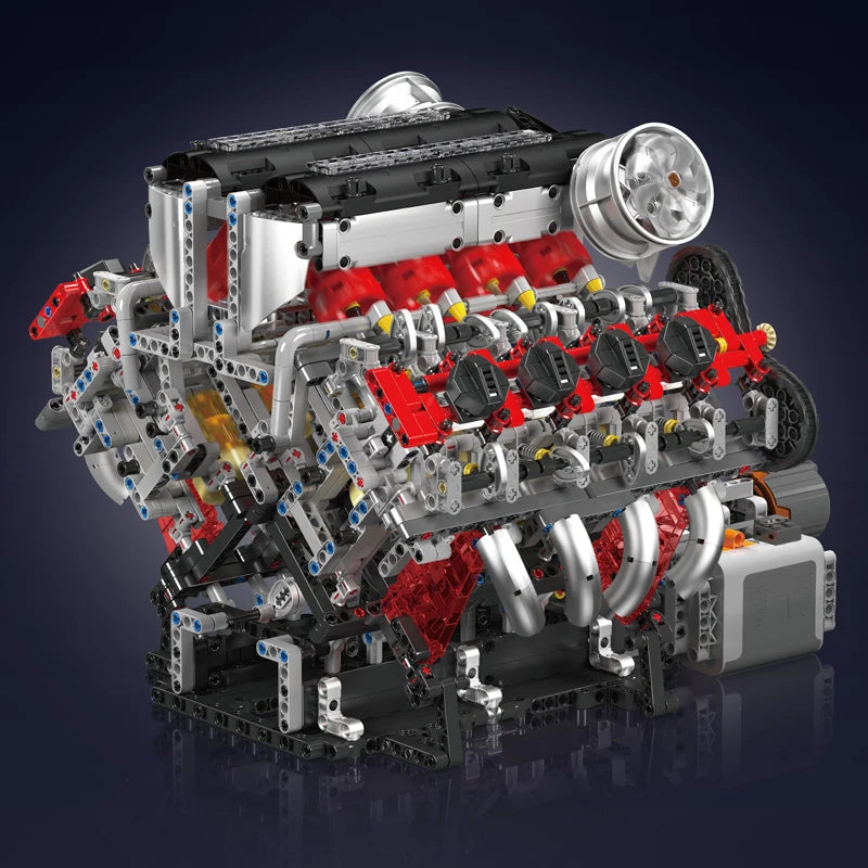 F488 Supercar V8 Engine Building Block