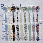 11CM Acrylic Ice Spoon – Colorful Coffee, Caviar & Dessert Stir Spoon