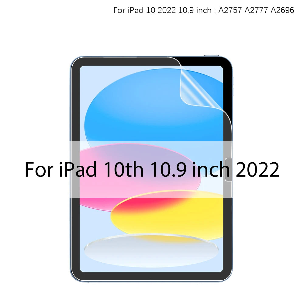 Screen protector for iPad 10th generation 10.9 inch 2022 on a white background