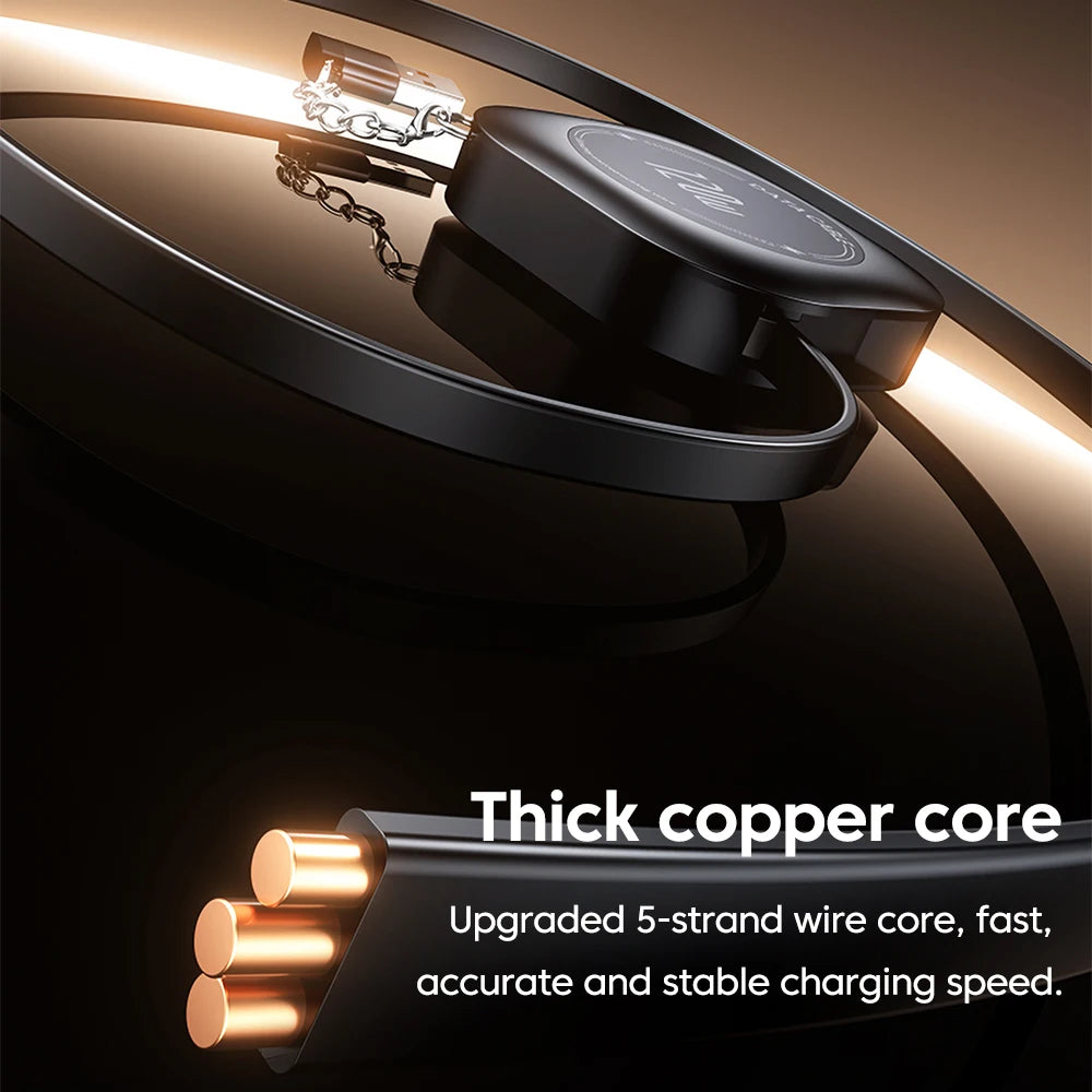120W USB C Retractable Cable Fast Charge with USB Data Cord Adapter for Phone
