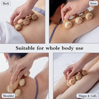Wooden Massage Roller UK Manual Back, Neck & Leg Massager