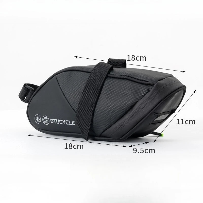 Waterproof Bike Saddle Bag Reflective Under Seat Cycling Pack